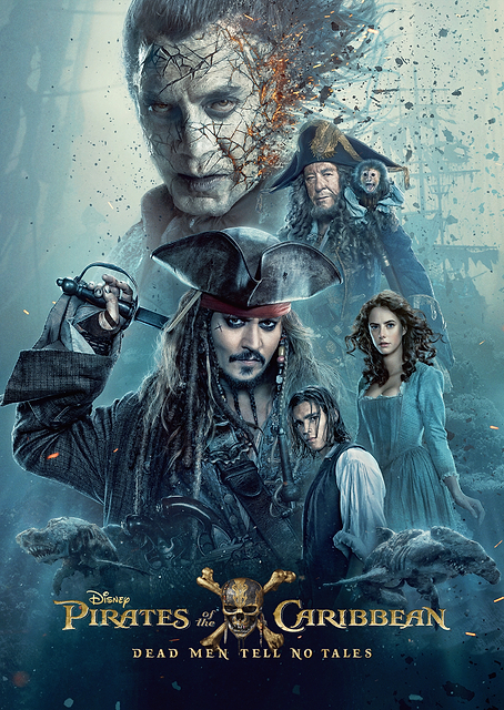 Pirates of the Caribbean: Dead Men Tell No Tales Movie Poster / PLATINA