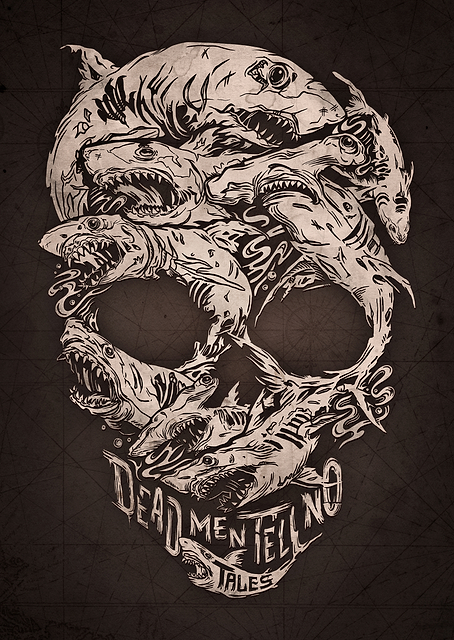 Dead Men Tell No Tales Skull / PLATINA
