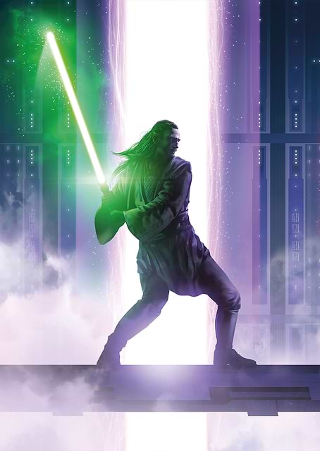 Duel of the Fates triptych (left) / platina