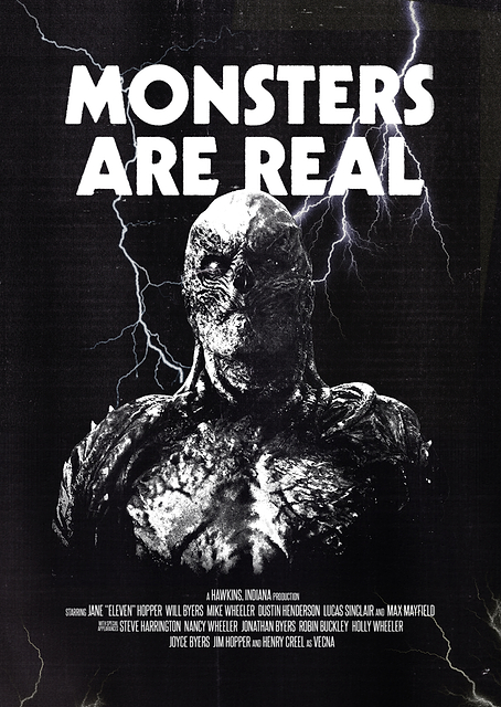 Vecna: Monsters Are Real Poster / PLATINA
