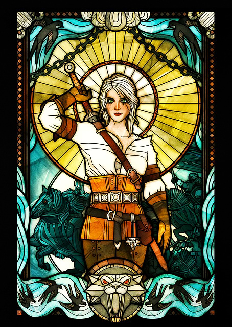 Ciri Stained Glass / platina