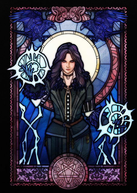 Yennefer Stained Glass / PLATINA