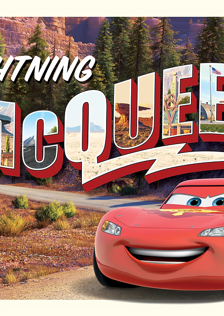 Lightning McQueen: Travel Postcard / PLATINA