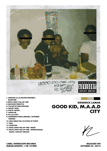 Kendrick Lamar Good kid, m.A.A.d City / platina