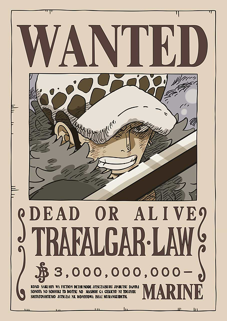 Trafalgar D. Water Law after Wano Wanted / PLATINA