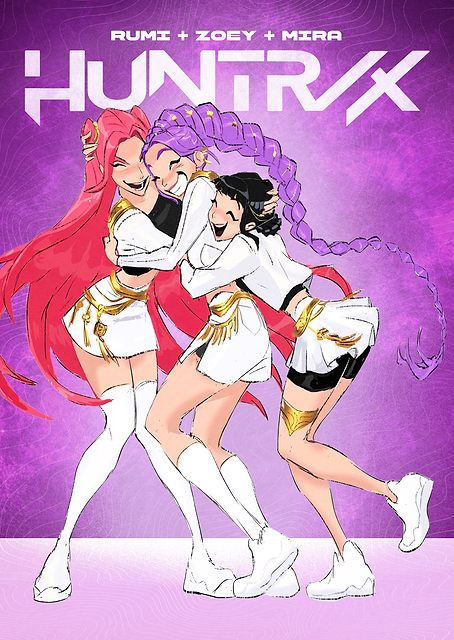 HUNTR/X: Rumi, Zoey, and Mira Embrace / platina
