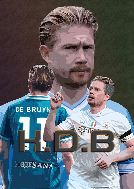 Kevin De Bruyne Football Illustration / PLATINA