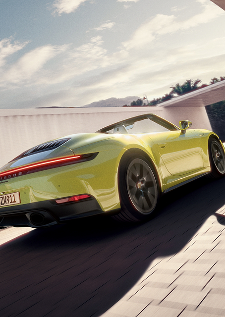 Lime Green Porsche 911 Cabriolet / PLATINA