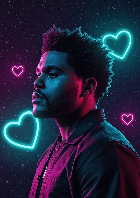 The Weeknd with Neon Hearts / platina