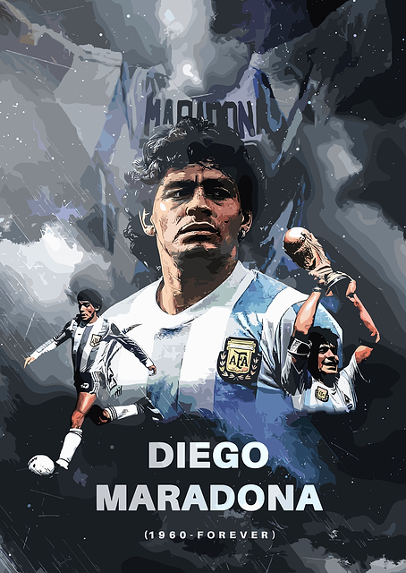 Diego Maradona Tribute Art / PLATINA