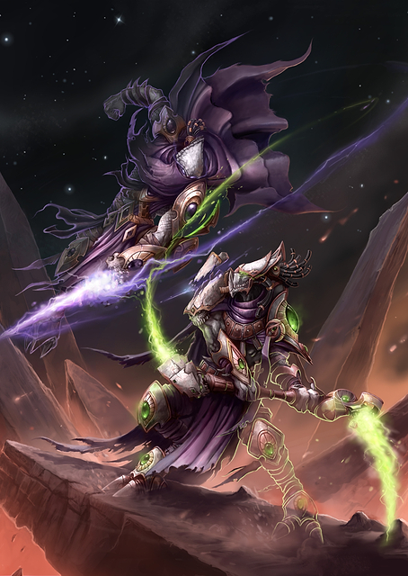 Protoss Psionic Blade Duel / PLATINA