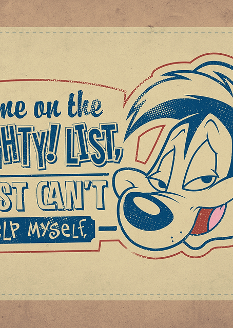 Pepe Le Pew's Naughty List Wink / PLATINA
