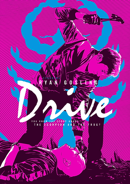 Drive Movie Poster / platina