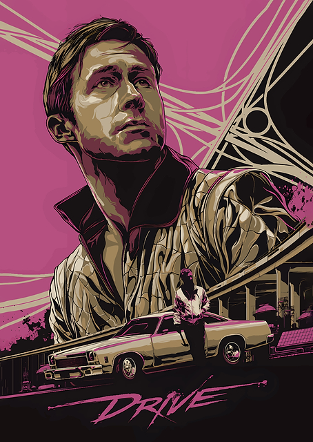 Drive Movie Poster / platina