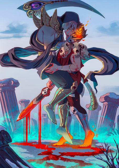 Hades and Zagreus Embrace / platina