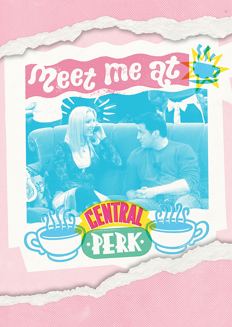 Central Perk Rendezvous: Phoebe and Chandler / PLATINA