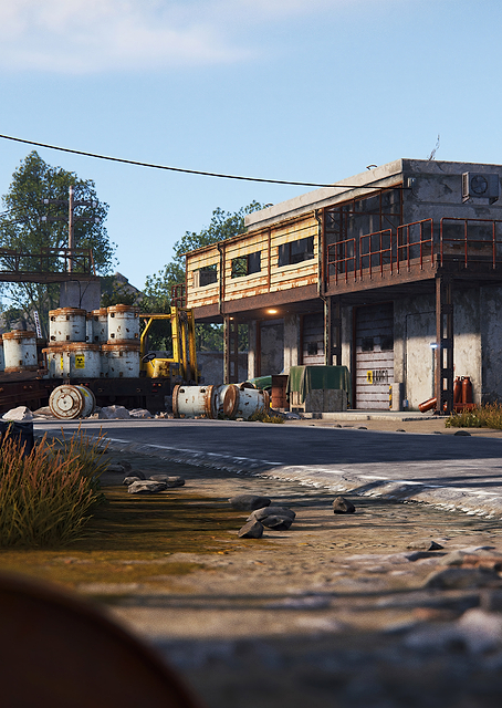 Rust: Abandoned Industrial Site / PLATINA