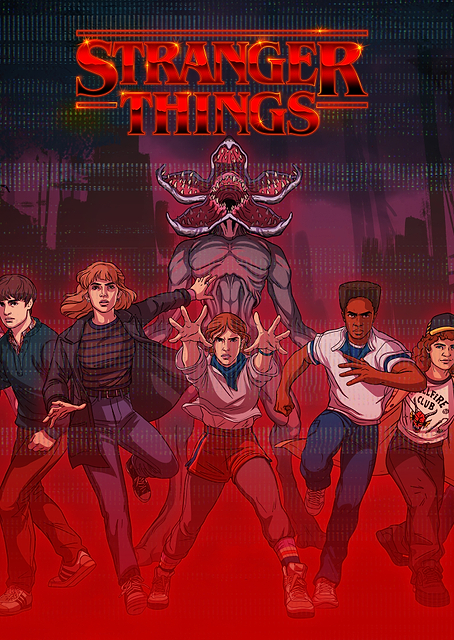 Hawkins Heroes Confront the Demogorgon / PLATINA