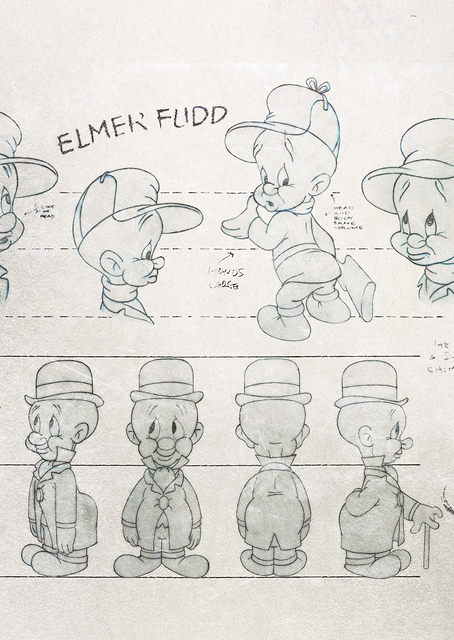 Elmer Fudd Character Design Evolution / PLATINA