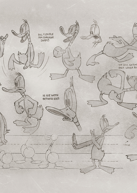 Daffy Duck: Animation Model Sheet / PLATINA