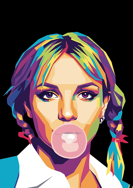 Britney Spears Portrait / platina