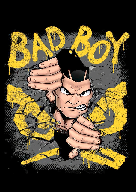 Bad Boy Breaking Through Wall / platina