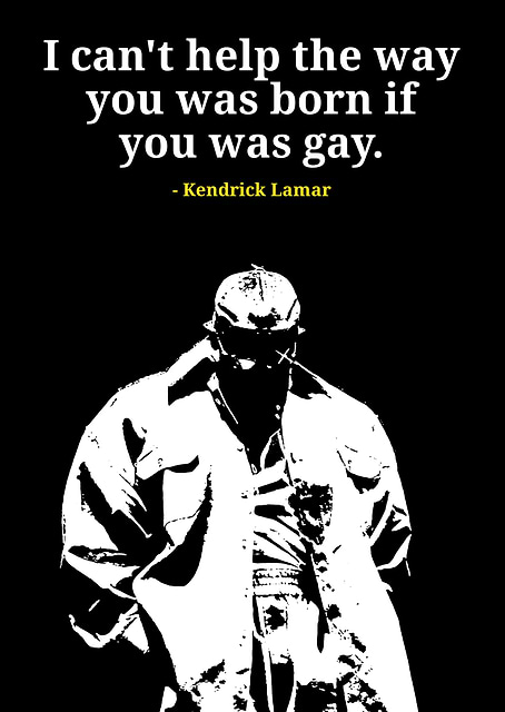 Kendrick Lamar Quote Art / platina