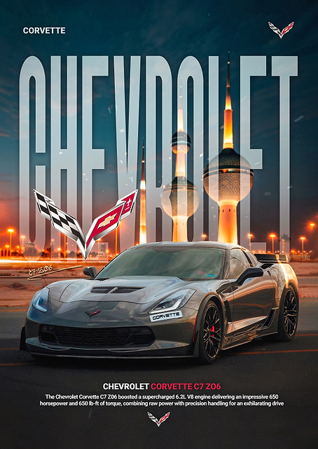 Chevrolet Corvette C7 Z06 Poster / PLATINA