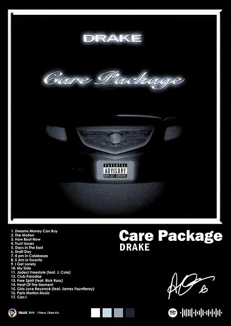 Drake - Care Package Album Cover / platina