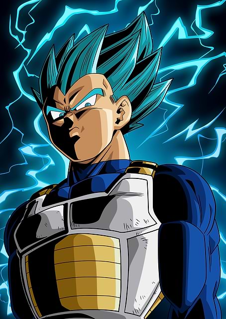 Vegeta: Super Saiyan Blue Portrait / platina