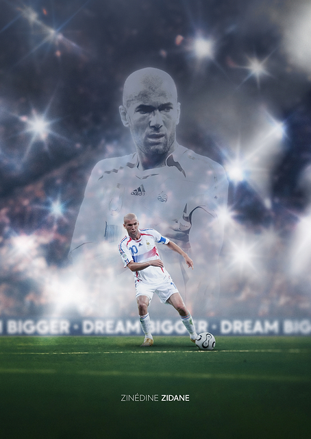 Zinedine Zidane Football Legend / PLATINA