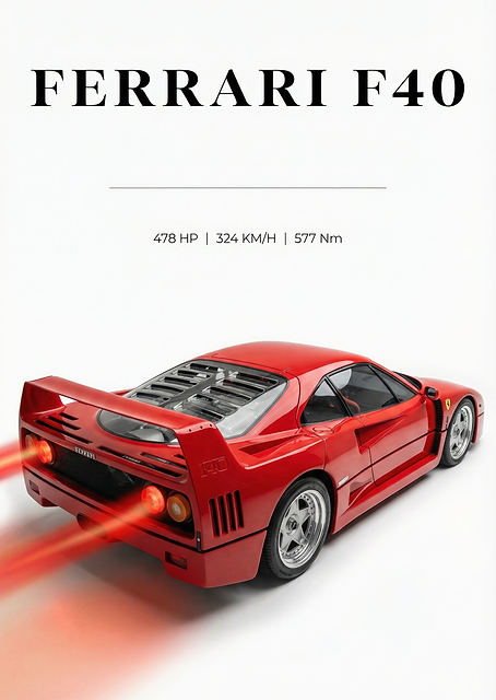 Ferrari F40 Speed / PLATINA