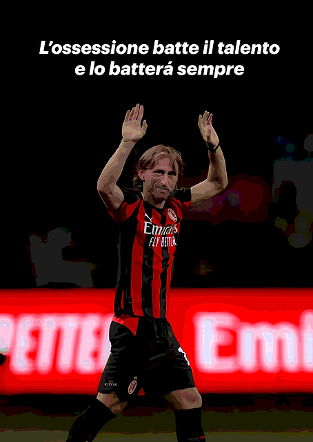 Luka Modrić celebration with quote / PLATINA