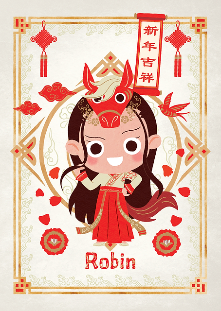 Robin Chinese Horse Year / PLATINA