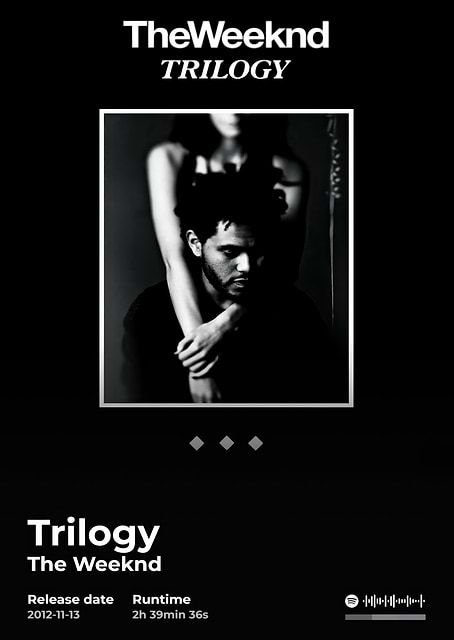 The Weeknd - Trilogy Album Cover / platina