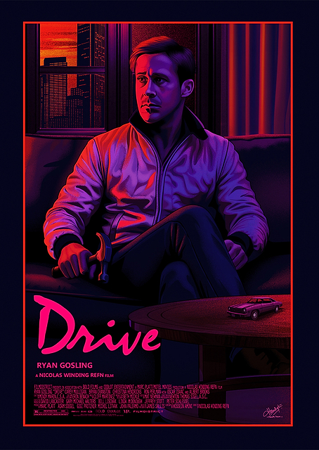 Drive Movie Poster Art / platina