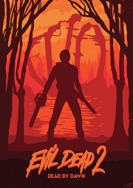 Evil Dead 2: Dead by Dawn Poster / platina