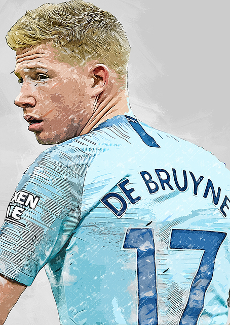 Kevin De Bruyne Soccer Jersey / PLATINA