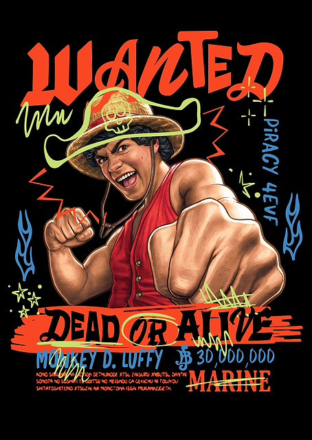 Luffy: Live-Action Wanted Poster / PLATINA