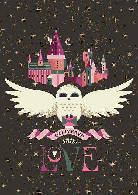 Hogwarts Owl's Affectionate Delivery / PLATINA