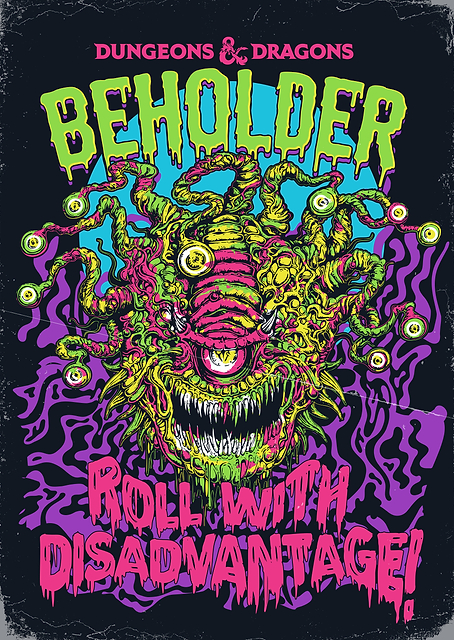 Psychedelic Beholder: Roll with Disadvantage / PLATINA