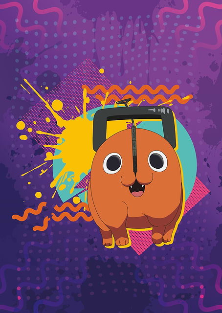 Chainsaw Man: Neon Splash Pochita / platina