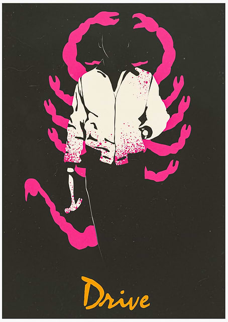 Drive Movie Poster / platina