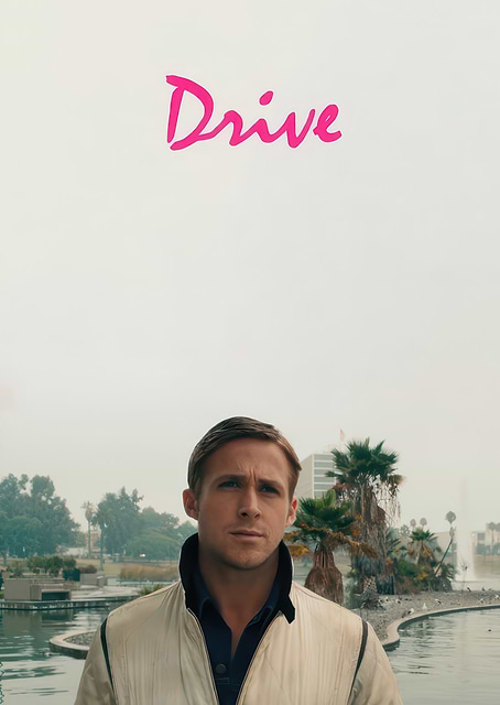 Ryan Gosling in Drive / platina