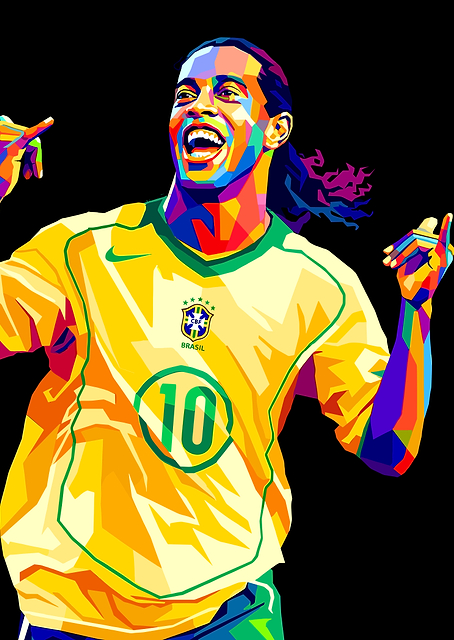 Ronaldinho Pop Art / PLATINA