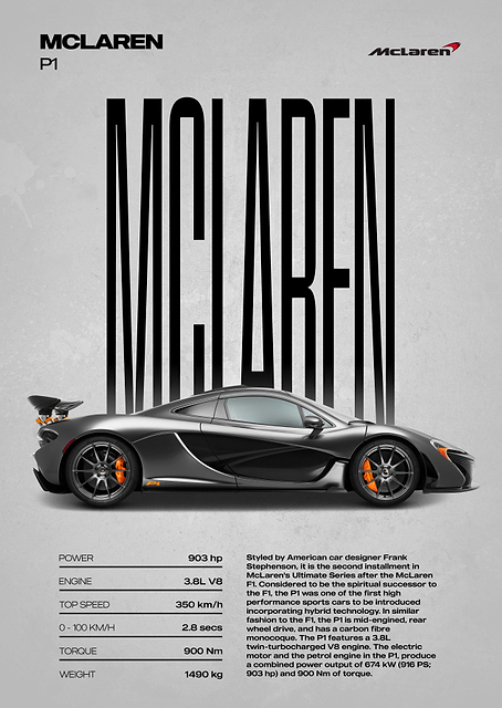 McLaren P1 Supercar / PLATINA
