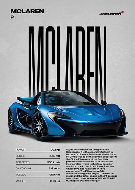 McLaren P1 Supercar / PLATINA