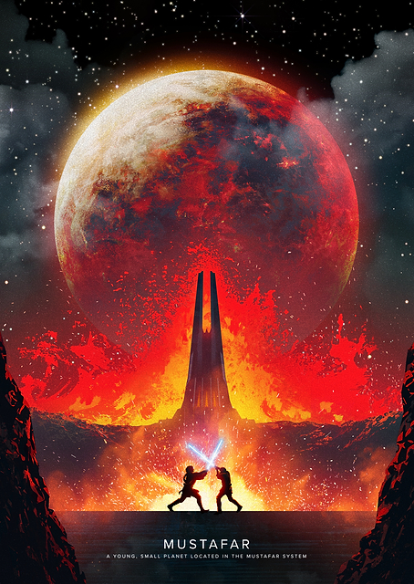 Star Wars Planets: Mustafar / PLATINA