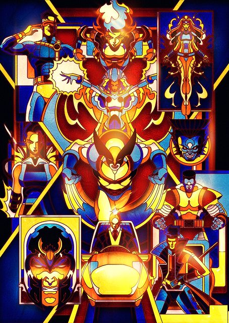 X-Men: Mutant Stained-Glass Assembly / platina