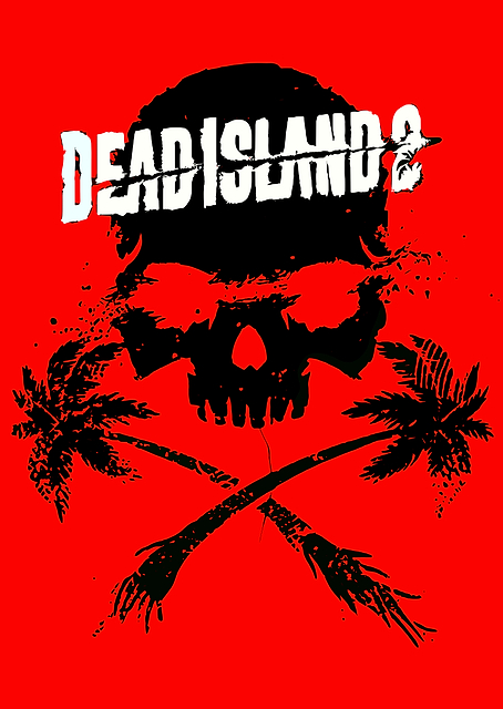 Dead Island 2 Skull and Palm Trees / platina